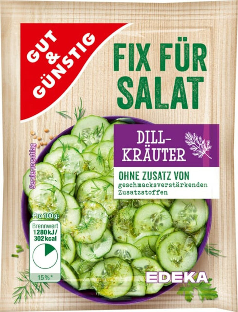 Edeka Fix Fur Salat Dill Krauter 5-pack 10g each