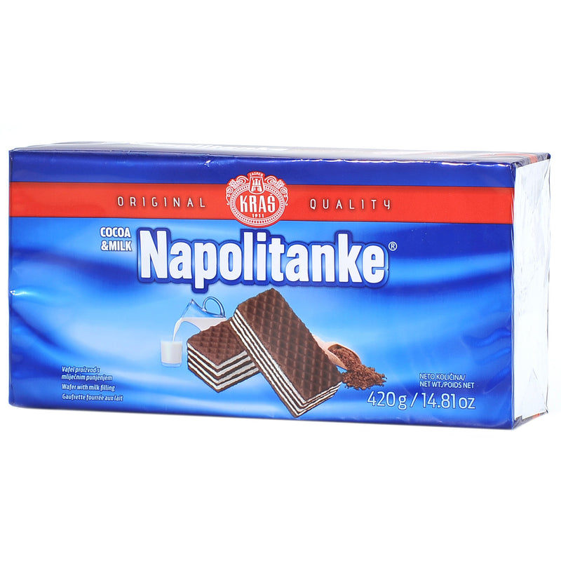 Kras Cocoa and Milk Napolitanke 420g
