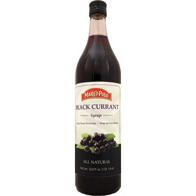 Marco Polo Black Currant Syrup 33.8 Fl. Oz
