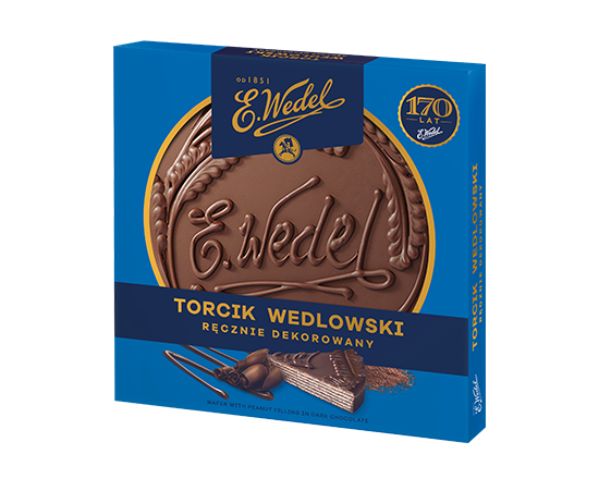 Wedel Torcik Wafer With Peanut Filling in dark Chocolate 250g ( 8.82oz )