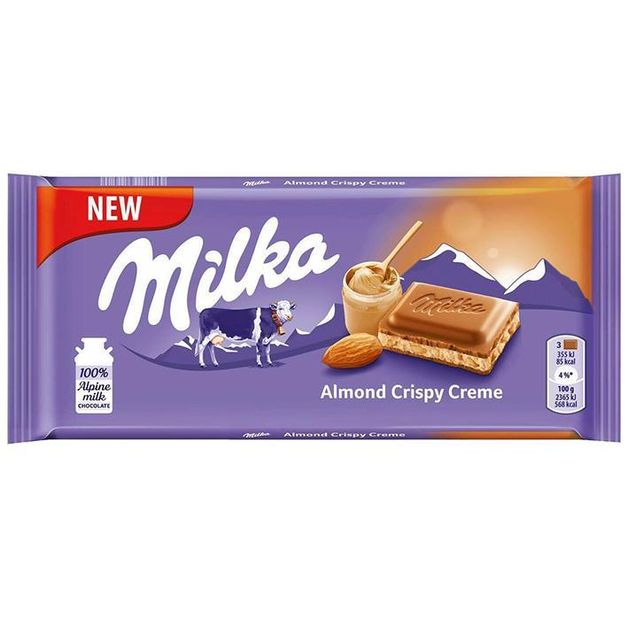 Milka Almond Crispy Cream Chocolate 100g ( 3.5 oz )