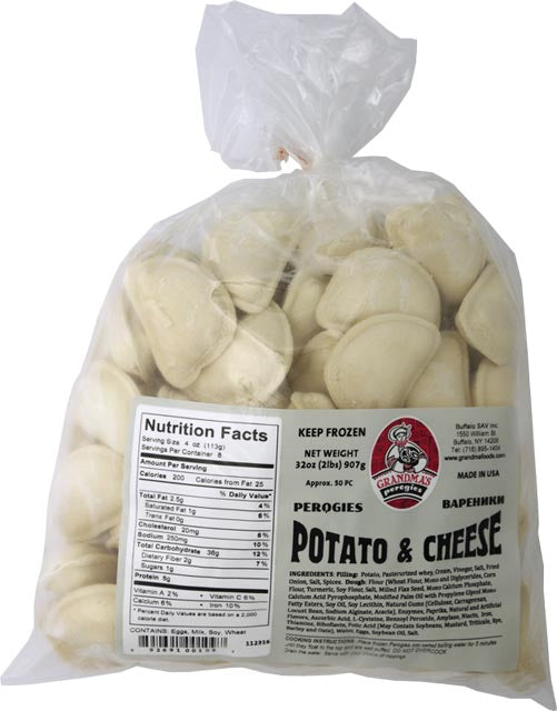 Grandmas Perogies Potato & Cheese (Dumplings) 2lb